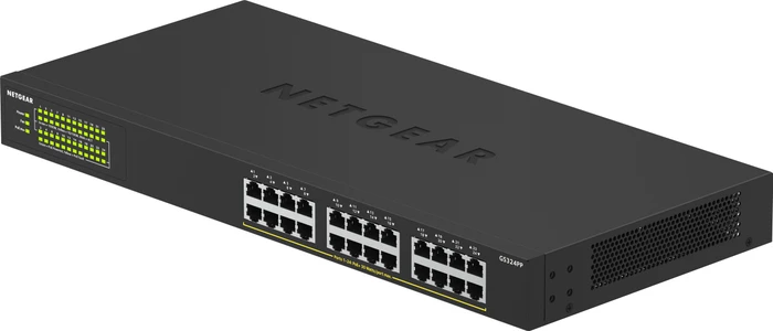 Netgear SOHO GS300 Rackmount Gigabit Switch, 24x RJ-45, 380W PoE+