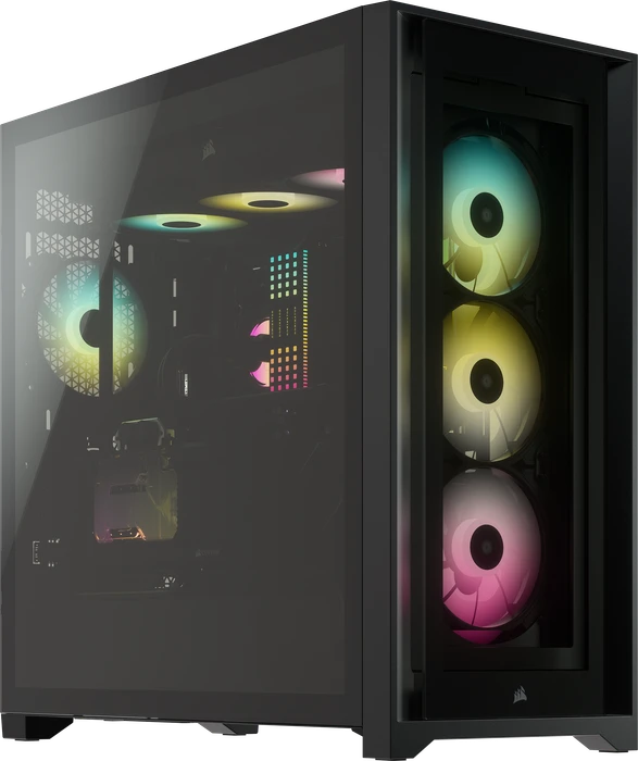 Corsair iCue 5000X RGB, schwarz, Glasfenster