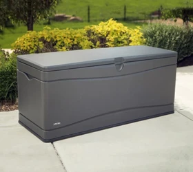 Lifetime Kissenbox XXL Gartenbox 495l carbongrau