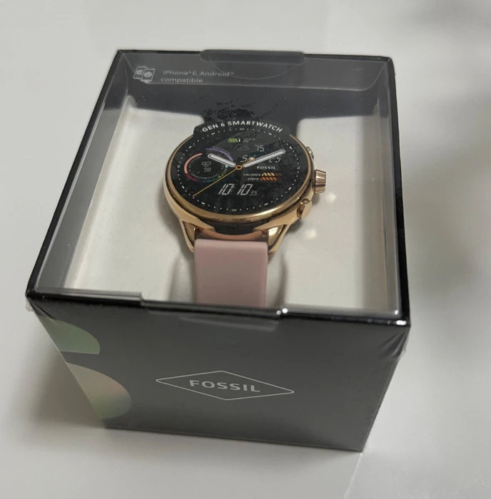 Fossil Gen 6 Smartwatch Wellness Edition Blush Silicone
