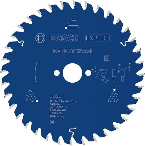 Bosch Professional Expert for Wood Kreissägeblatt 36Z, 150x1.6x20mm, 1 Stück
