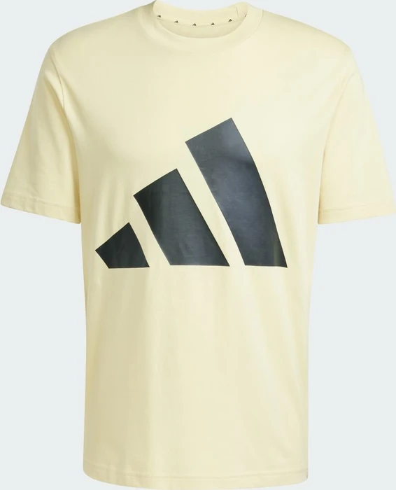 adidas Essentials Big Logo T-Shirt kurzarm powder yellow/black (Herren)
