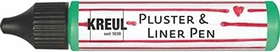 Kreul Pluster & Liner Pen Effektfarbe, maigrün, 29ml