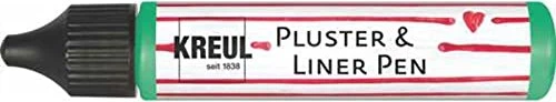 Kreul Pluster & Liner Pen Effektfarbe, maigrün, 29ml