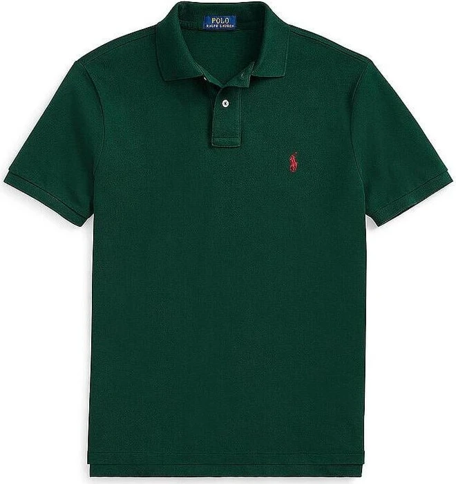 Ralph Lauren Custom Slim Fit Poloshirt kurzarm grün (Herren)
