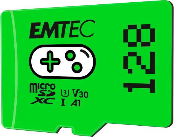 Emtec GAMING, microSD UHS-I U3, A1/A2, V30