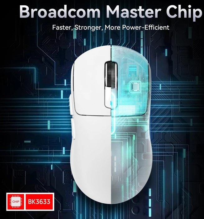 Attack Shark X3 Wireless Gaming Mouse weiß, USB/Bluetooth