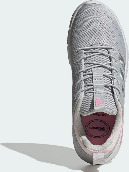 adidas Cloudfoam Flex Elastic Laces light solid grey/matte silver/clear pink (Damen)