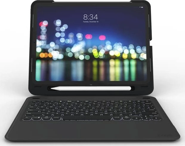 ZAGG Slim Book Go für iPad Pro 12.9" 3. Gen, schwarz, DE