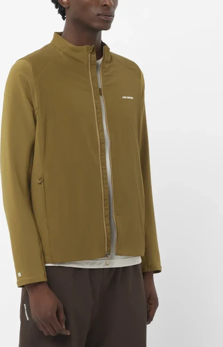 Salomon Mountain Flex Hybrid Laufjacke brilliant olive (Herren)