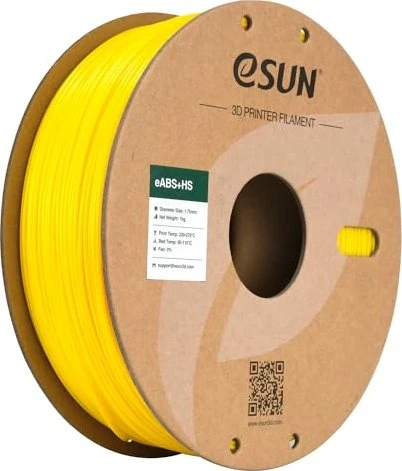 eSUN ABS+, gelb, Spule, 1.75mm, 1.00kg