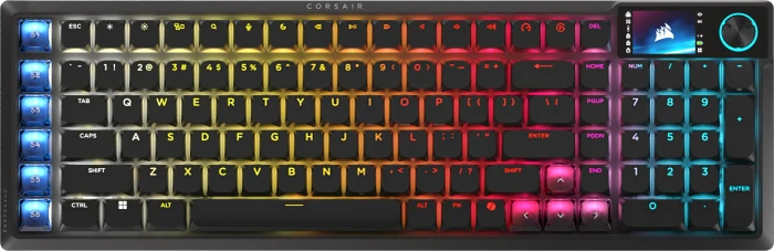Corsair Vanguard Air 99 Wireless, schwarz, LEDs RGB, Corsair OPX Low-Profile, USB/Bluetooth, US