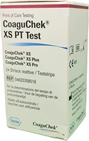 Roche Coaguchek XS PT Test PST Selbsttest, 24 Stück
