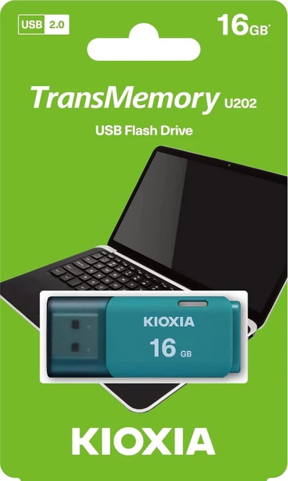 KIOXIA TransMemory U202 16GB Aqua, USB-A, USB 2.0