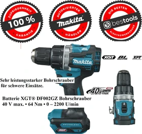 Makita DF002GZ XGT Akku-Bohrschrauber solo