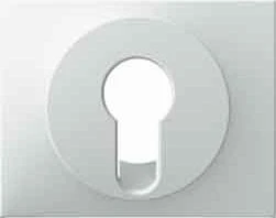 Berker Zentralstück für Schlüsselschalter/-taster, polarweiß