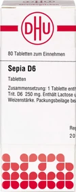 DHU Sepia D6 Tabletten, 80 Stück