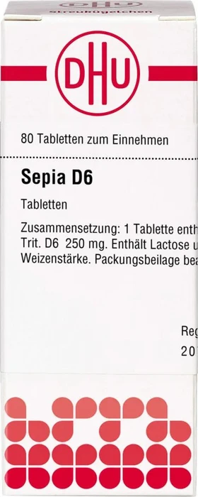 DHU Sepia D6 Tabletten, 80 Stück