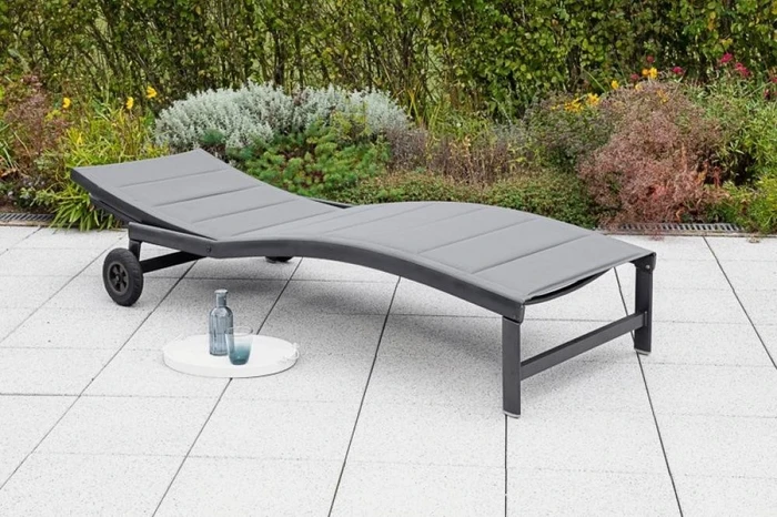 Merxx San Marino Gartenliege graphit/grau