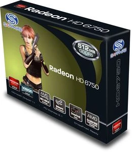 Sapphire Radeon HD 6750, 512MB GDDR5, DVI, HDMI, DP, lite retail
