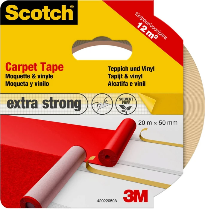 3M Scotch Teppichklebeband 4202 weiß, Klebeband, 50mm/20m