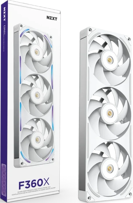 NZXT F Series F360X, weiß, 3x 120mm