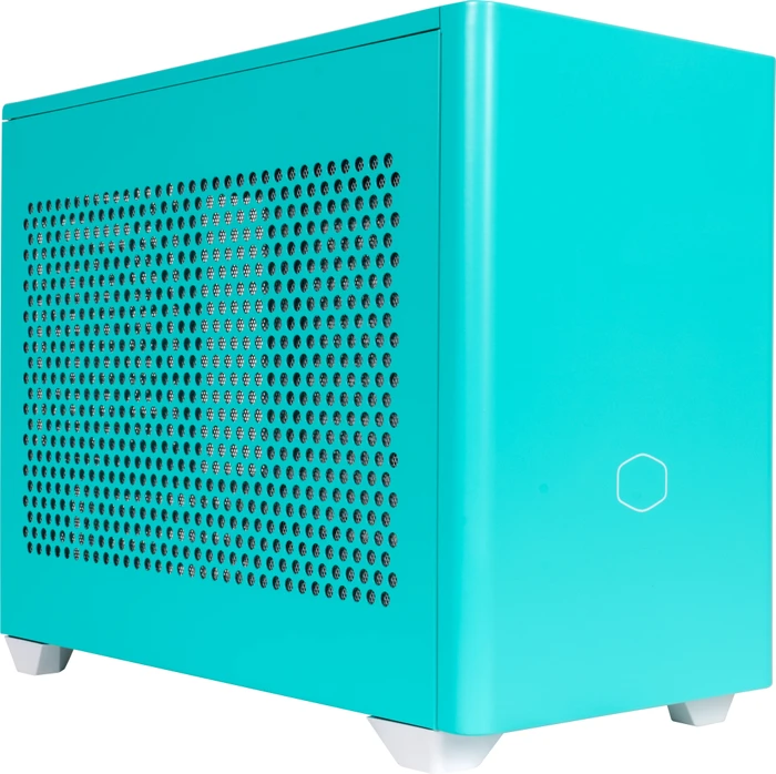 Cooler Master MasterBox NR200P Color Edition Caribbean Blue, Glasfenster, Mini-ITX