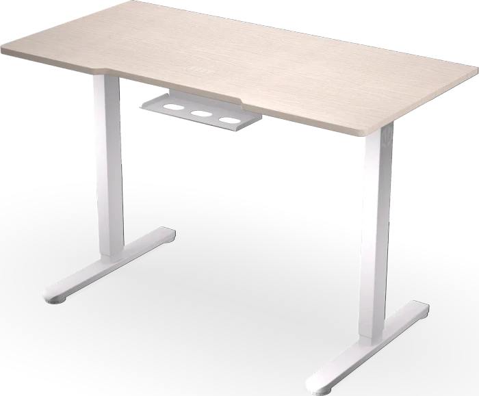 Endorfy Atlas S Electric elektrisch höhenverstellbarer Sitz-Steh-Schreibtisch 114x60cm Light Wood/weiß