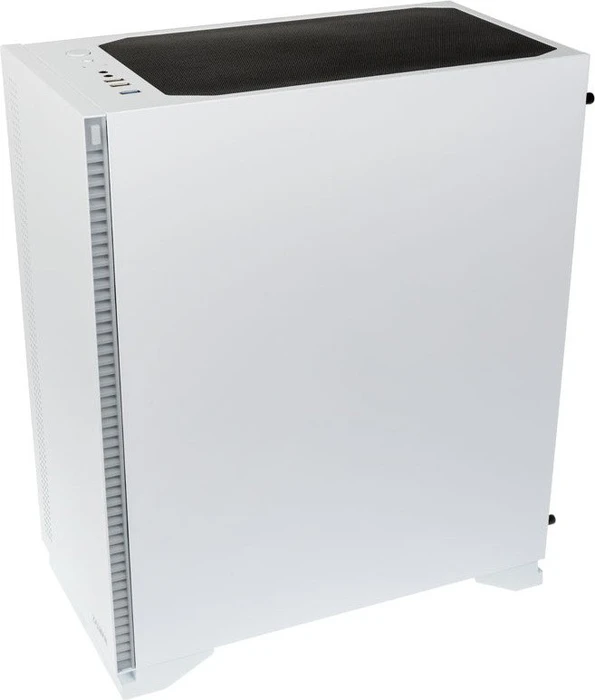 Zalman S5, weiß, Glasfenster