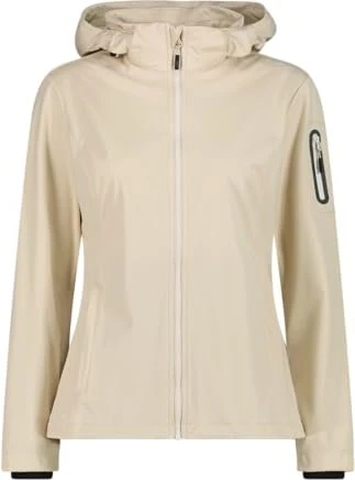 CMP Zip Hood Softshell Funktionsjacke cream (Damen)