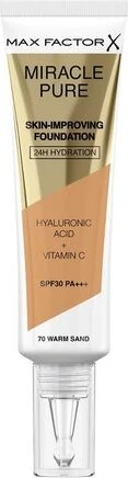 Max Factor Miracle Pure Skin-Improving Hydrating Foundation 70 warm sand LSF30, 30ml