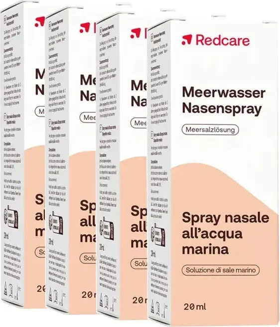 Redcare Meerwasser Nasenspray, 80ml (4x 20ml)