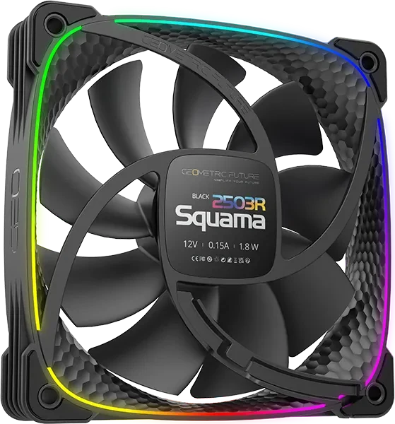 Geometric Future Squama 2503RB, reverse, schwarz, 120mm, 3er-Pack