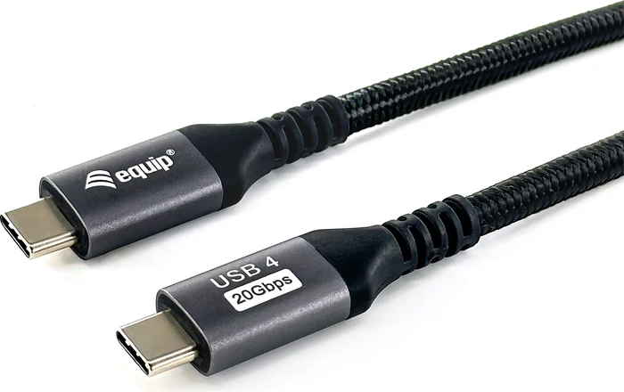 Equip USB-C Kabel, USB 3.2 Gen2x2, 20Gb/s, 4K60Hz, 100W PD, USB-C [Stecker] auf USB-C [Stecker], 2m