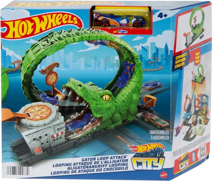 Mattel Hot Wheels City Nemesis Gator Pizza Shop
