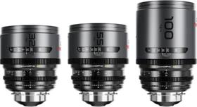 DZOFilm Pavo 2x Anamorphic 32/55/100mm Neutral Flare imperial 3-Lens Set für PL