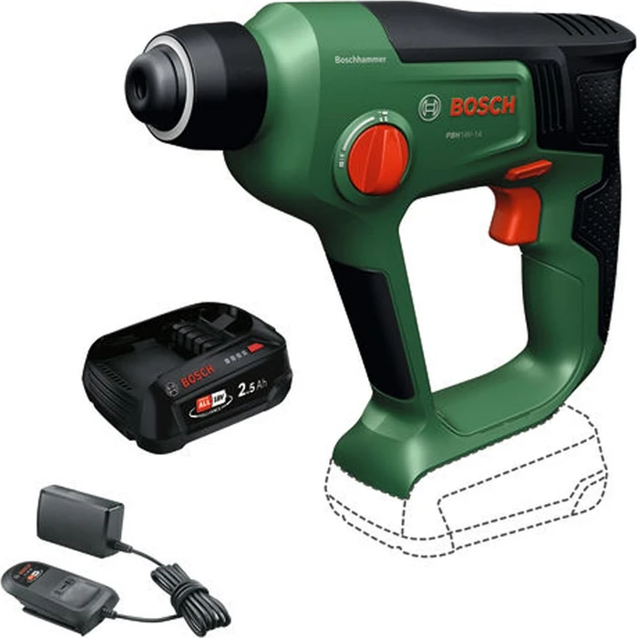 Bosch DIY PBH18V-14 Akku-Bohrhammer inkl. 2 Akkus 2.5Ah