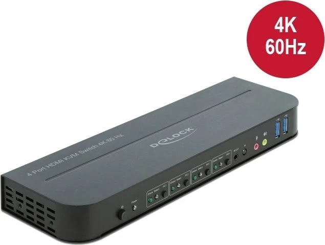 DeLOCK 4K 60Hz HDMI/USB KVM-Switch, 4-port