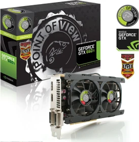 Point of View GeForce GTX 660 Ti TGT Performance Boost Dual Fan, 2GB GDDR5, 2x DVI, HDMI, DP