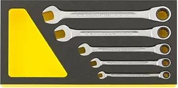 Stahlwille OPEN-RATCH TCS 17F/5 Schraubenschlüsselsatz, 5-tlg.