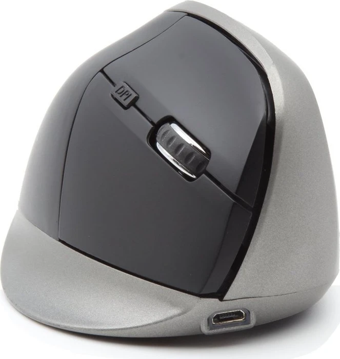 Ordissimo Vertical Ergonomic Wireless Mouse schwarz/grau, USB