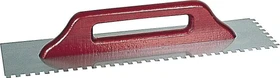 Kaufmann Glättekelle Edelstahl 10x10mm gezahnt, 500x130mm