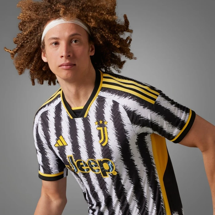 adidas Juventus Turin Authentic 2023/2024 Heimtrikot black/white (Herren)