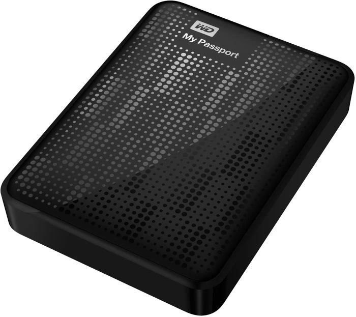 Western Digital WD My Passport schwarz 2TB, USB 3.0 Micro-B