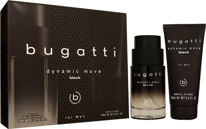 Bugatti Dynamic Move Black EdT 100ml + Duschgel 200ml Duftset