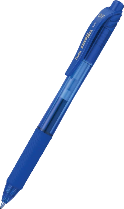 Pentel EnerGel X BL107 0.7mm/0.35mm Gelroller blau/transparent, 3er-Pack