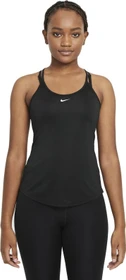 Nike Dri-FIT One Elastika Funktionsshirt ärmellos schwarz/weiß (Damen)