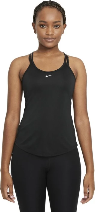 Nike Dri-FIT One Elastika Funktionsshirt ärmellos schwarz/weiß (Damen)