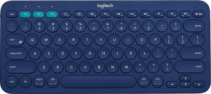 Logitech K380 Multi-Device Keyboard blau, Bluetooth, IT