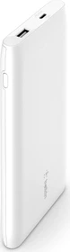 Belkin BoostCharge USB-C PD Powerbank 10K mit USB-C-Kabel weiß
